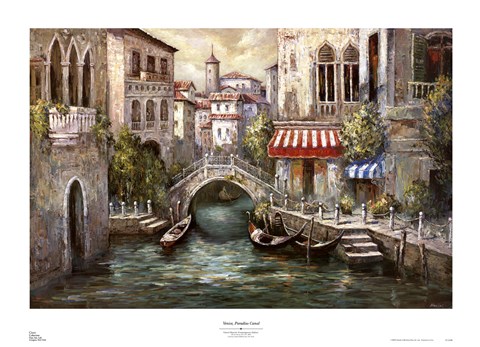 Framed Venice, Paradiso Canal Print