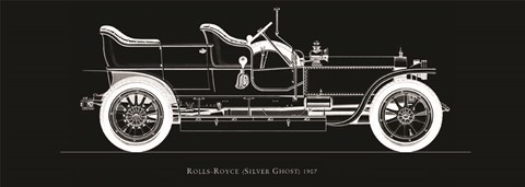 Framed Rolls Royce, 1907 Print