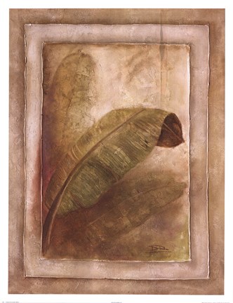 Framed Palm Leaf Impression I Print
