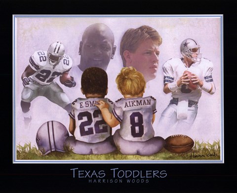 Framed Texas Toddlers Print