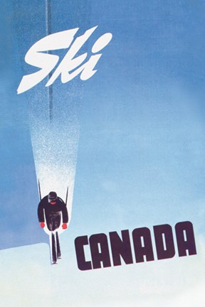 Framed Ski Canada Print