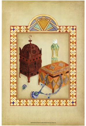 Framed Moroccan Treasures I Print