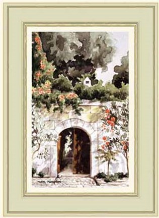 Framed Gateway to a Turkish Garden Print
