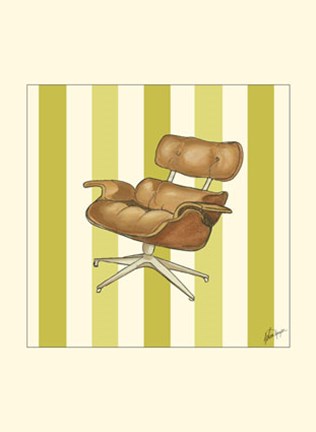 Framed Modern Chair IV Print