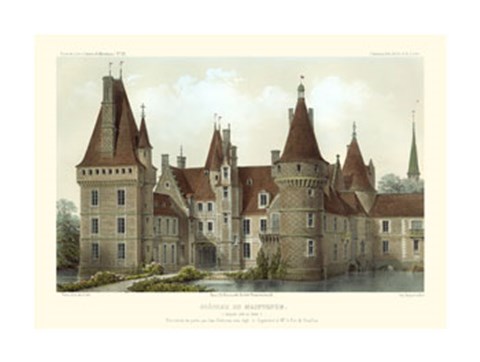 Framed French Chateaux IV Print