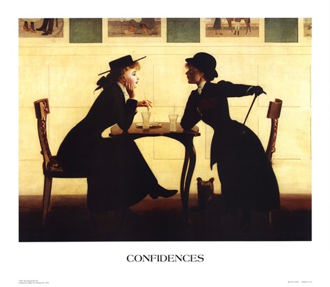 Framed Confidences Print