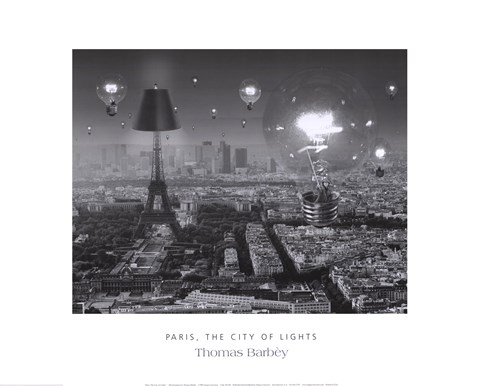 Framed Paris, The City of Lights Print