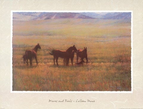 Framed Mares and Foals Print