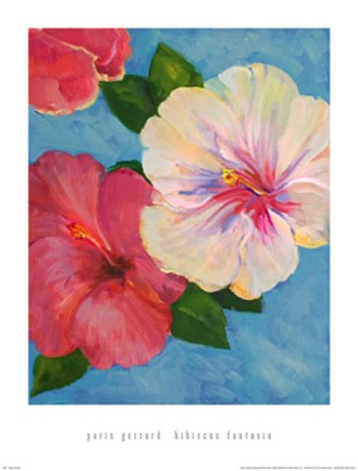 Framed Hibiscus Fantasia Print