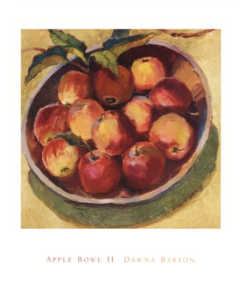 Framed Apple Bowl II Print