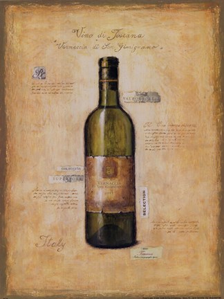 Framed Vino di Toscana Print