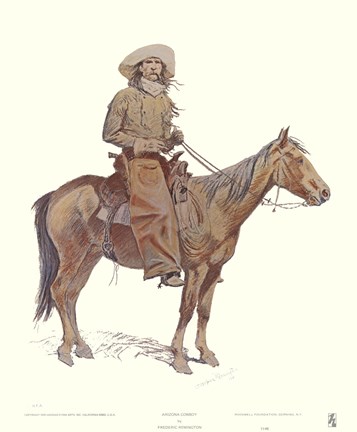 Framed Arizona Cowboy Print