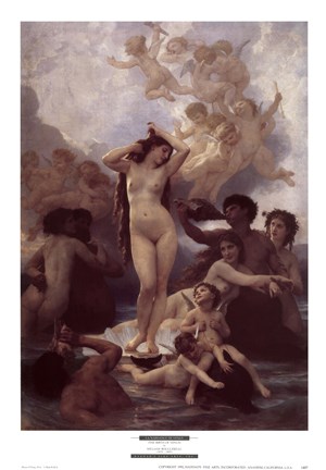 Framed La Naissance de Venus Print