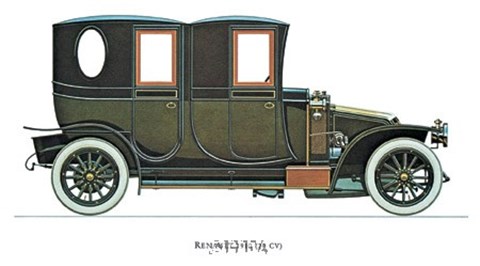 Framed Renault 1910 Print
