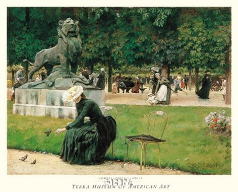 Framed In the Luxembourg (Garden), 1889 Print