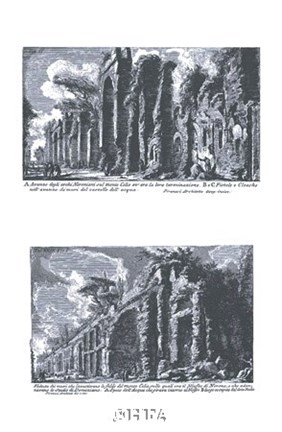 Framed Avanzo degli archi Neroniani Print