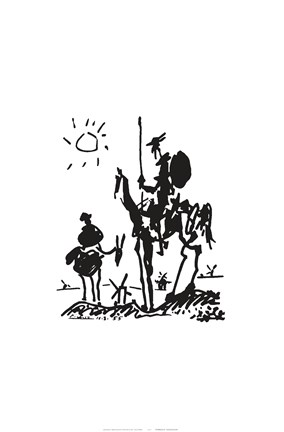 Framed Don Quixote, 1955 Print