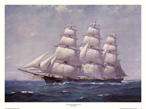 Framed McKay Racer, Sovereign of the Seas Print