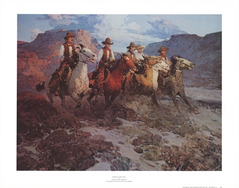Framed Riders of the Dawn Print