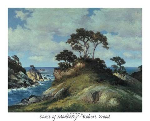 Framed Coast of Monterey Print