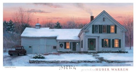 Framed Farmhouse Sunset Print