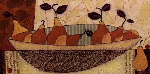 Framed Bowl Of Pears Print