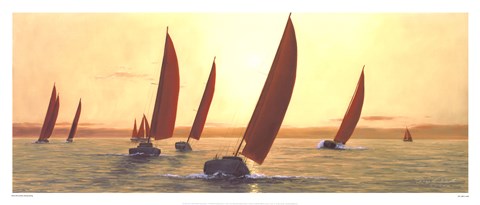 Framed Sailing, Sailing Print