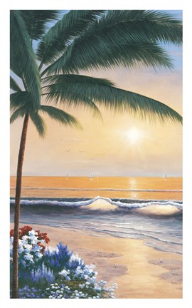 Framed Palm Beach Sunrise Print