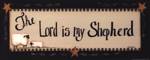 Framed Lord is My Shepherd Print