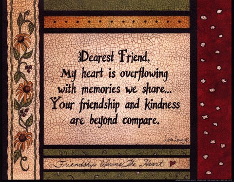 Framed Dearest Friend Print