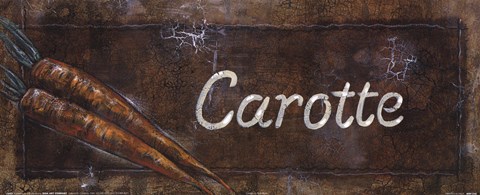 Framed Carotte Print
