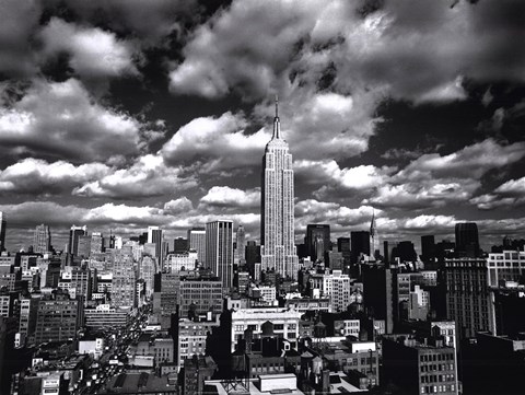Framed New York, New York, Sky Over Manhattan Print