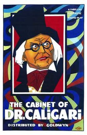 Framed Cabinet of Dr Caligari - man with glasses Print