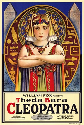 Framed Cleopatra The da Bara Print