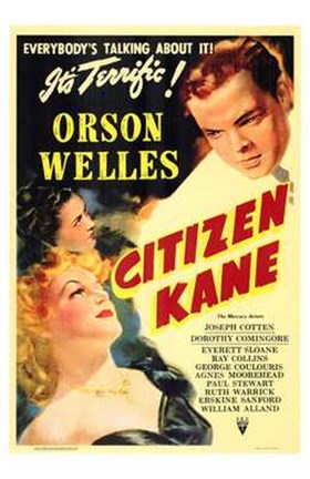 Framed Citizen Kane Everybody&#39;s Talking About It Print