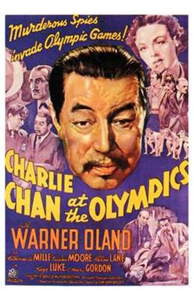Framed Charlie Chan At the Olympics Print