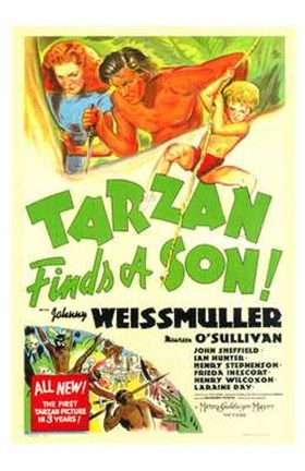 Framed Tarzan Finds a Son!, c.1939 Print