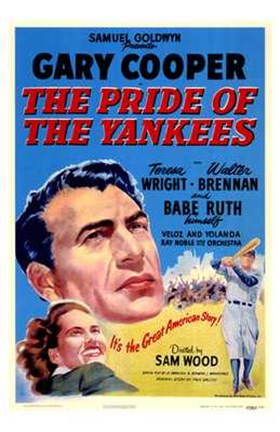 Framed Pride of the Yankees - Gary Cooper Print