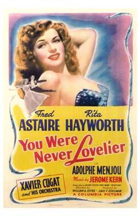 Framed You Were Never Lovelier Rita Hayworth Print