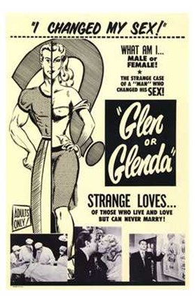 Framed Glen or Glenda Print