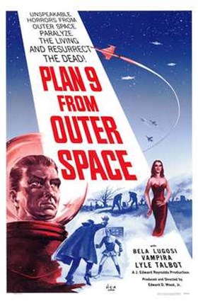 Framed Plan 9 from Outer Space Print