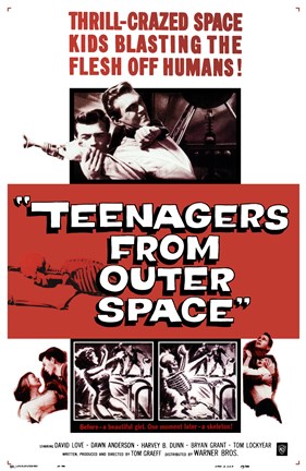 Framed Teenagers from Outer Space Print