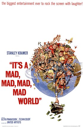 Framed It&#39;s a Mad Mad Mad Mad World Stanley Kramer Print