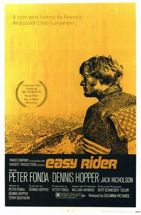 Framed Easy Rider A Man Went Looking for America Print