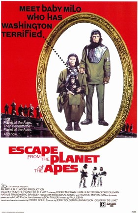 Framed Escape from the Planet of the Apes Print