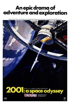 Framed 2001: a Space Odyssey An Epic Drama Print
