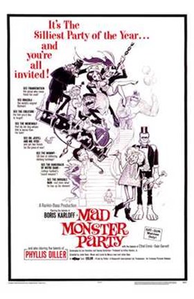 Framed Mad Monster Party Print