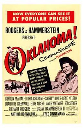 Framed Oklahoma Rogers Hammerstein Print