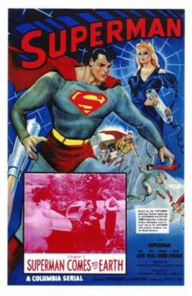 Framed Superman Comes to Earth Print