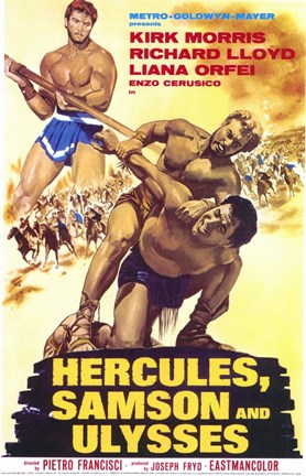 Framed Hercules Samson and Ulysses Print